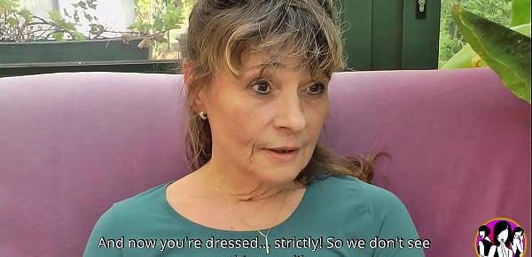 Hot milf Mélodie wanted hard threesome sex for the first time